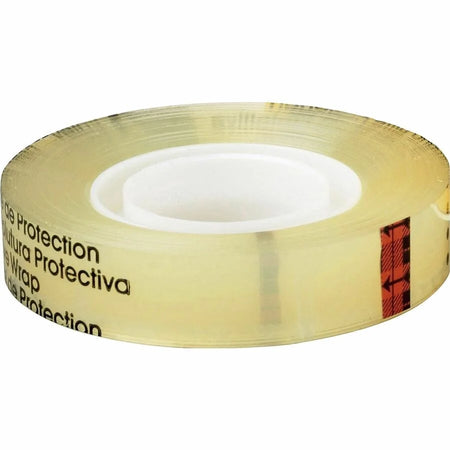 Scotch Double-Sided Tape: 1/2’’W x 25 yd - Clear Adhesive - 1 Roll - Tape