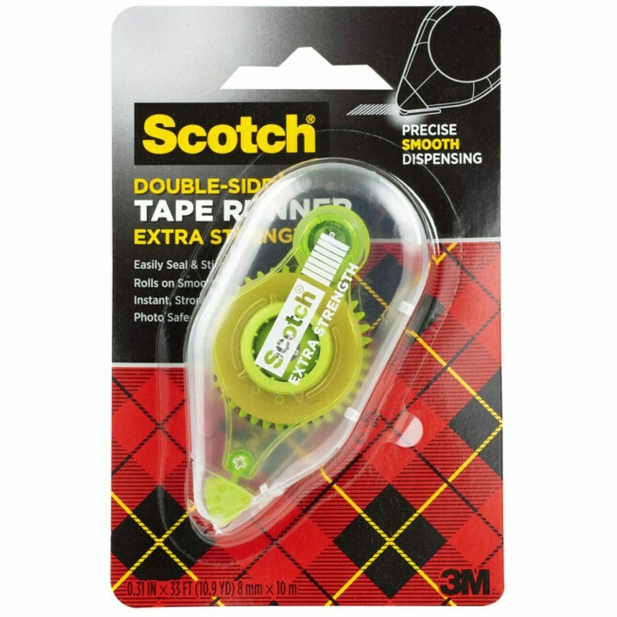 Scotch Double-Sided Tape Runner - Clear Adhesive - 1 Each