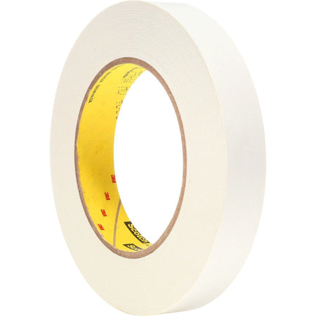 Scotch Flatback Write-On Paper Tape - 20 yd Length x 0.75’’ Width - 3’’ Core - White - 6.70 mil - Rubber Backing