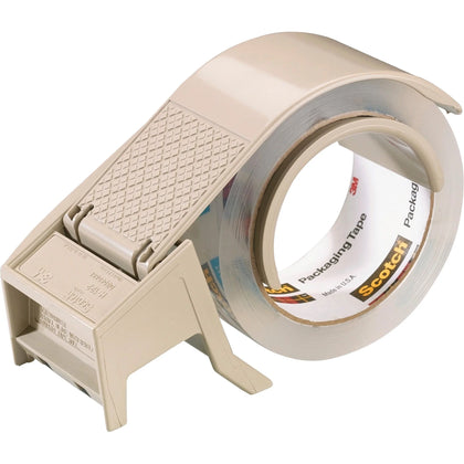 Scotch Hand Dispenser for Packaging Tape - Refillable Adjustable Tension Mechanism - Dispensers