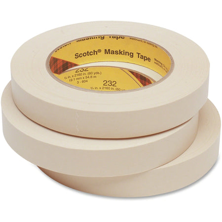 Scotch High-Performance Masking Tape: 60.15 yd Length x 0.47’’ Width - Tan Tape for Bundling & Holding