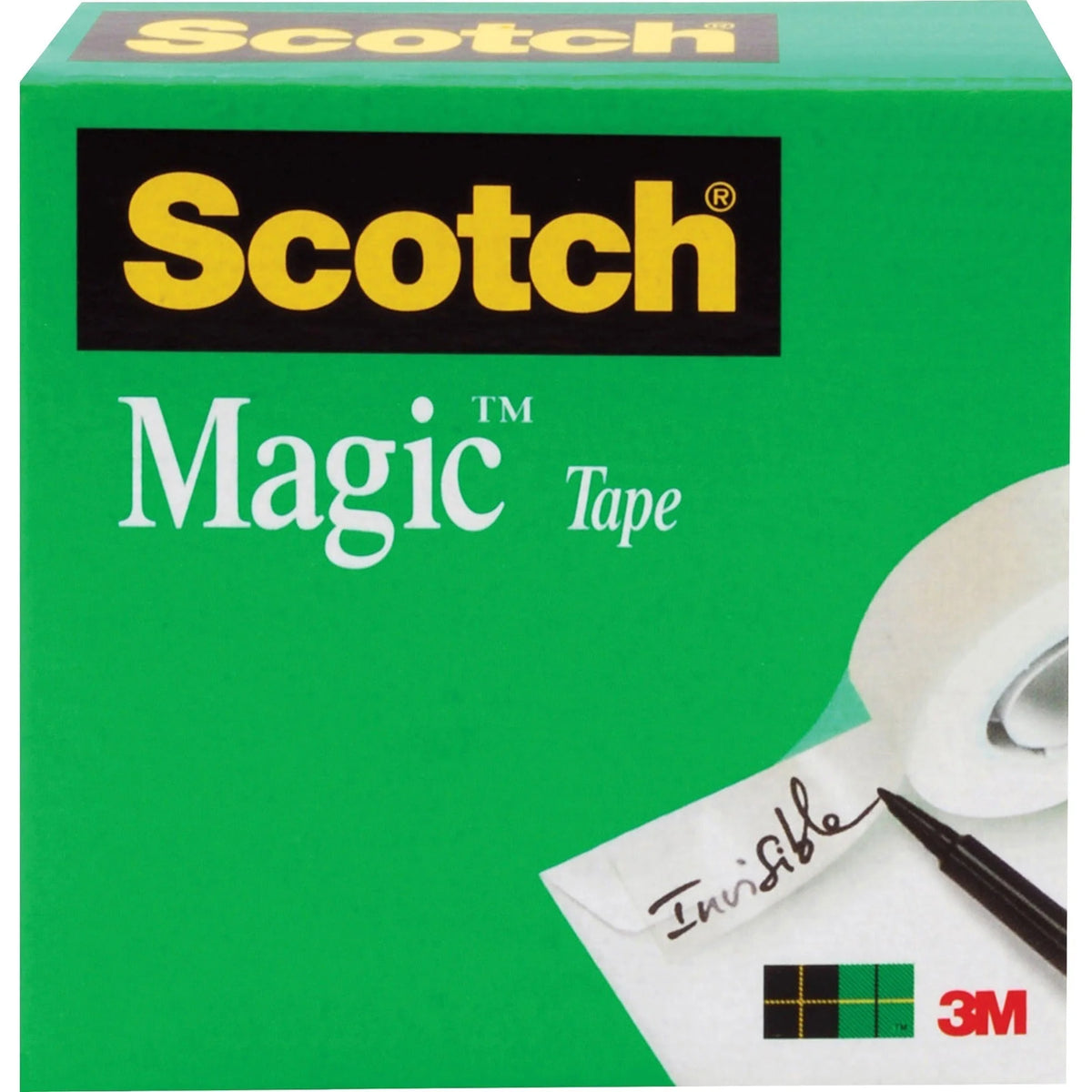 Scotch Invisible Magic Tape - 72 yd Length x 1’’ Width - 3’’ Core - Matte - Clear - Split Resistant Tear - General