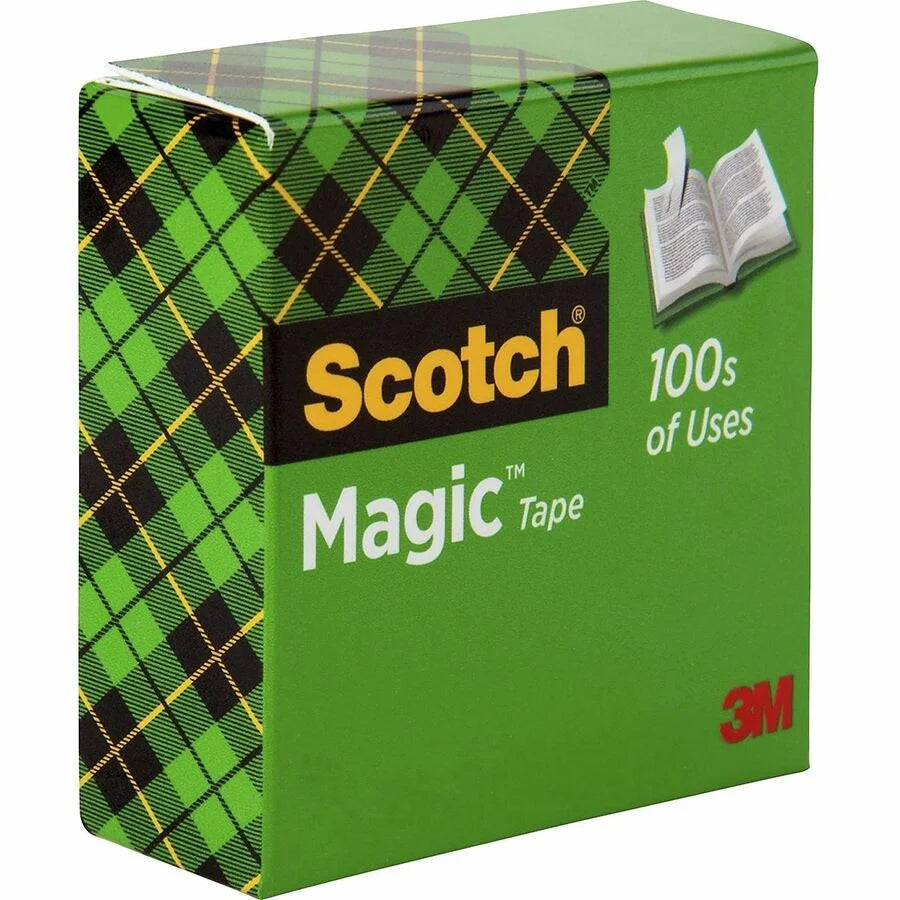 Scotch Magic Tape: 36 yd x 0.50’’ - Matte Clear Tape for Mending - General Purpose/Office