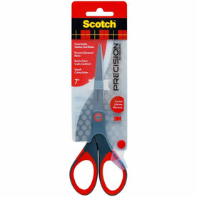 Scotch Precision Scissors: 7’’ Left/Right Stainless Steel - Red/Gray - Scissors