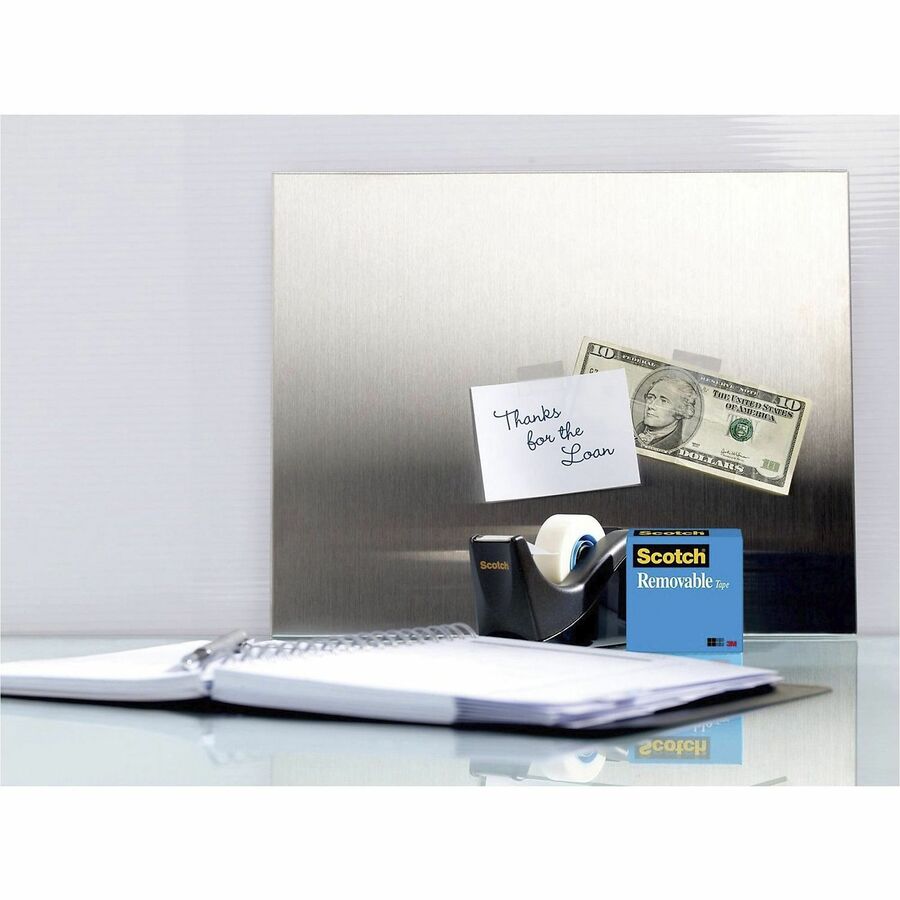 Scotch Removable Magic Tape Roll - 36 yd Length x 0.75’’ Width - 1’’ Core - Matte - Clear - Split Resistant Tear