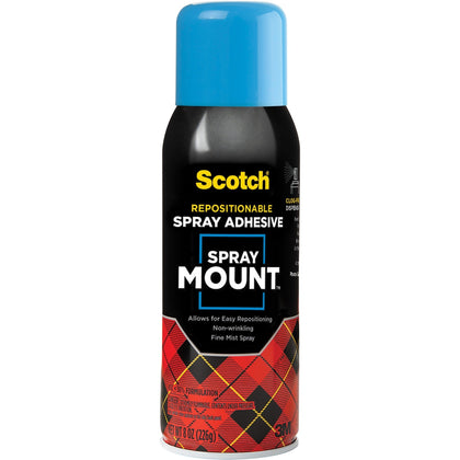 Scotch Spray Mount Clear Adhesive - 10.25 oz - 1 Each - Adhesives