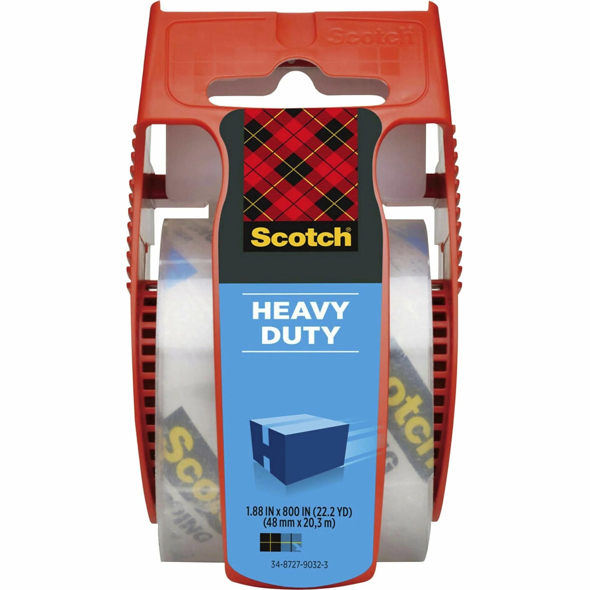 Scotch Super-Strength Packaging Tape: Clear Moisture-Resistant - 22.20 yd Length - 1 Roll - Packing Tape & Dispensers