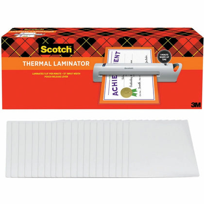 Scotch TL1302 13’’ Thermal Laminator: Pouch 5 mil Thickness - Laminators