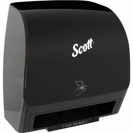 Scott Automatic Slimroll Towel Dispenser: Compact Hygienic Wall Mount - Black - Paper Dispensers