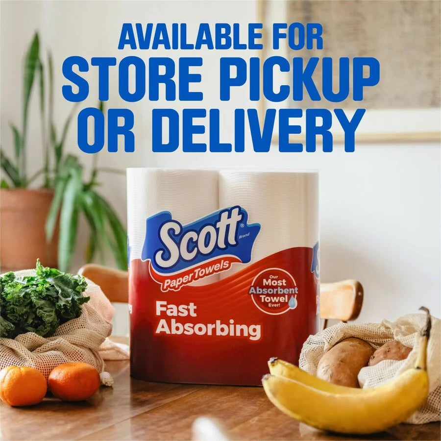 Scott Choose-A-Sheet Paper Towels 100 Sheets/Roll White 2 / Carton Fiber 12 Rolls Per Pack (KCC55416CT)