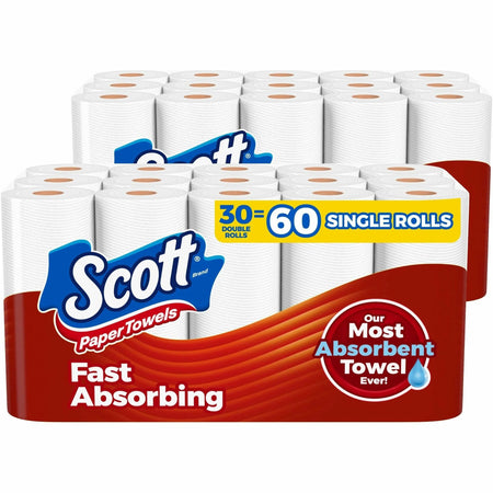 Scott Choose-A-Sheet Paper Towels - 150 Sheets/Roll - White - 15 Rolls - 2 Carton