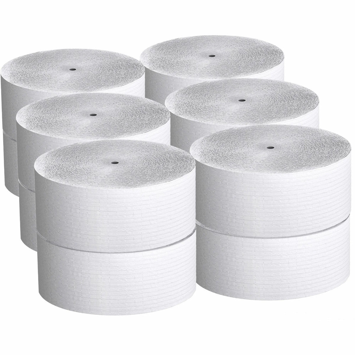 Scott Coreless High-Capacity Jumbo Roll Toilet Paper - 1 Ply - 2300 ft - White - 12/Carton - Bathroom Tissue