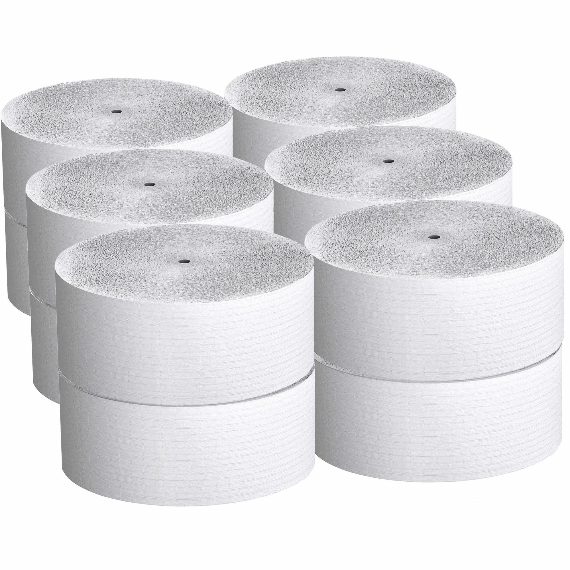 Scott Coreless High-Capacity Jumbo Roll Toilet Paper - 1 Ply - 2300 ft - White - 12/Carton - Bathroom Tissue