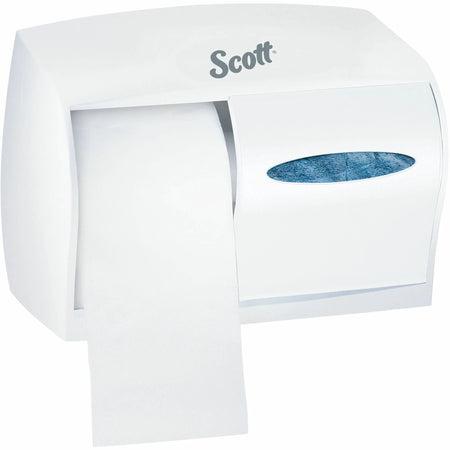 Scott Coreless Toilet Paper Dispenser - Durable ABS Plastic - White - Bathroom Tissue Dispensers