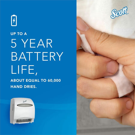 Scott Essential Automatic Hard Roll Towel Dispenser - Bottom
