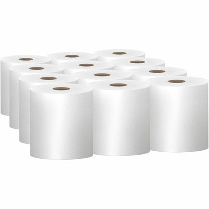 Scott Essential High-Capacity Roll Towels - Absorbent 1-Ply Paper - 1000 ft - White - 12/Carton