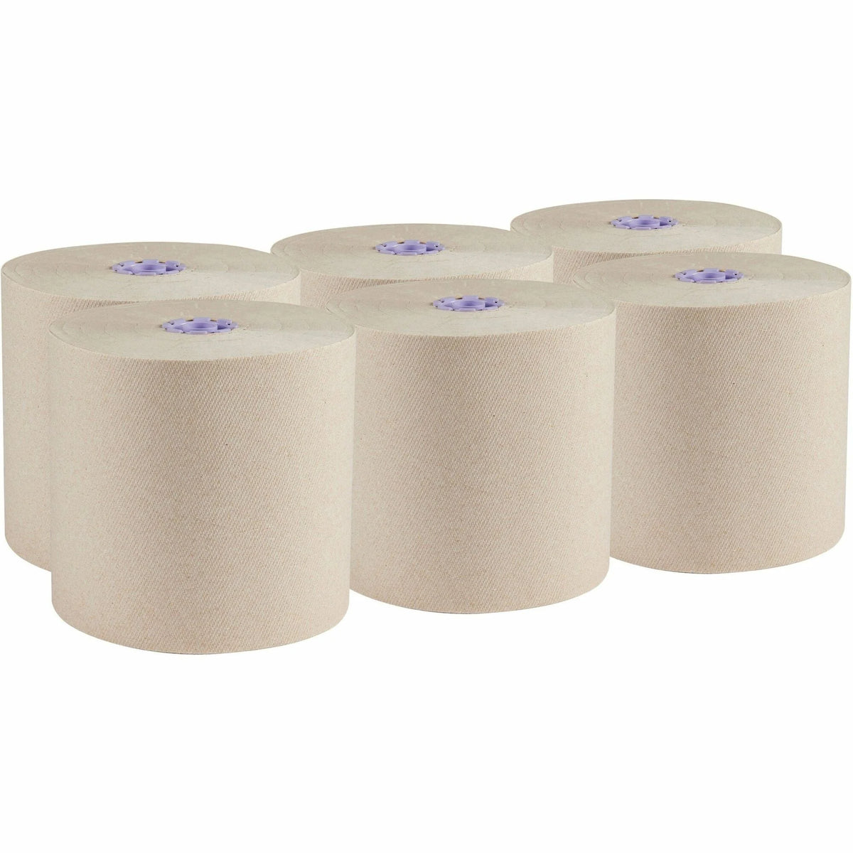 Scott Essential 100% Recycled Hard Roll Towels - 8’’ Width x 700 ft Length - 4200 Sheets - Brown - 6 / Carton - Paper