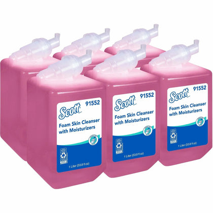 Scott Foam Skin Cleanser: Floral Scent Moisturizing Formula - 1.06 Quart - Hands-Free Dispenser - Germs Killer - Care