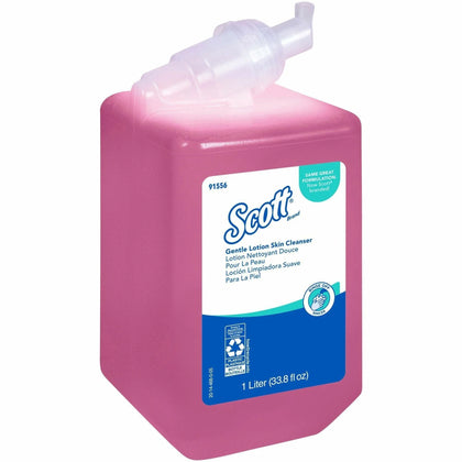 Scott Gentle Lotion Skin Cleanser - 1.06 Quart - pH Balanced Formula - Care Dispensers & Refills