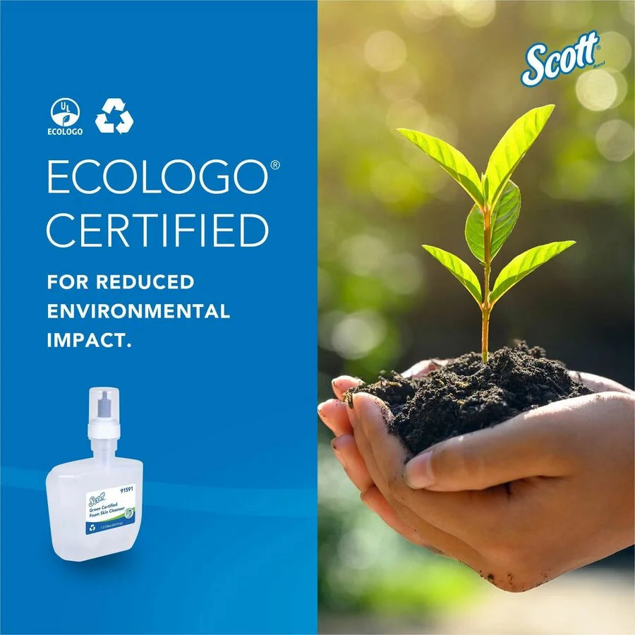 Scott Green Certified Foam Hand Soap - Dye-free Fragrance-free - 1.27 quart - Skin Care Dispensers & Refills