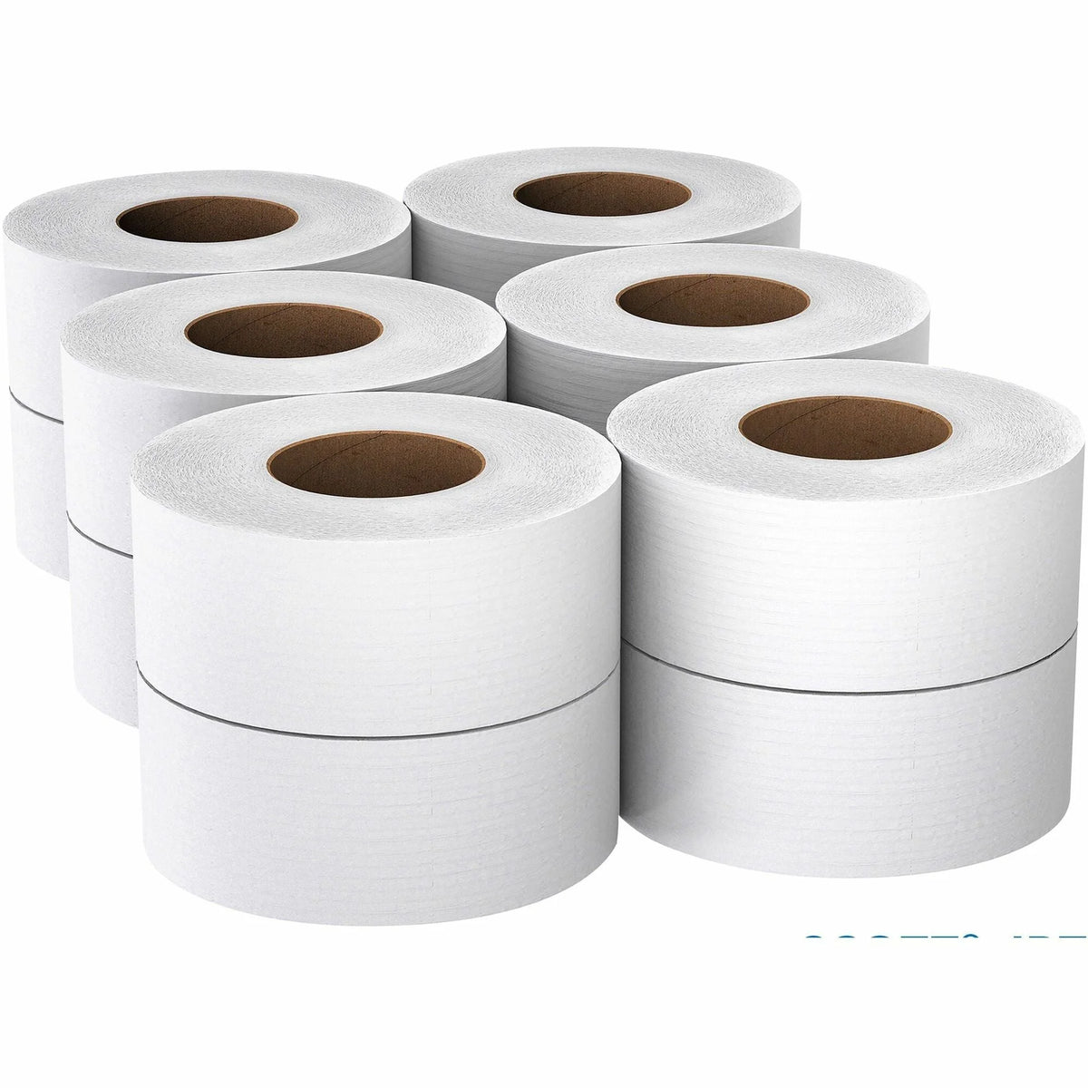 Scott High-Capacity Jumbo Roll Toilet Paper - 2 Ply - White - 12/Carton - Bathroom Tissue