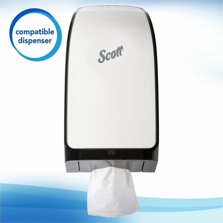 Scott Hygienic High-Capacity Folded Tissue - 2 Ply - 4.50’’ Width x 8.30’’ Length - White - Fiber - 250/Pack - 36