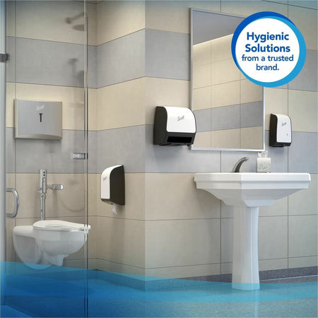 Scott Hygienic High-Capacity Folded Tissue - 2 Ply - 4.50’’ Width x 8.30’’ Length - White - Fiber - 250/Pack - 36