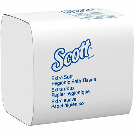 Scott Hygienic High-Capacity Folded Tissue - 2 Ply - 4.50’’ Width x 8.30’’ Length - White - Fiber - 250/Pack - 36
