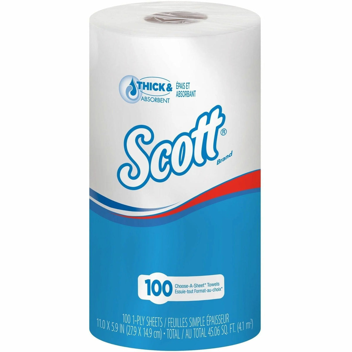 Scott Kitchen Roll Towels: 1-Ply 102 Sheets White Paper - 24/Carton - Towels