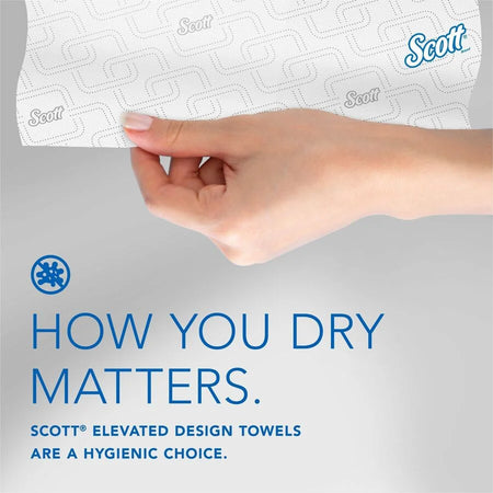 Scott Paper Towel: 8’’ x 580 ft - White & Orange - 6/Carton - Towels