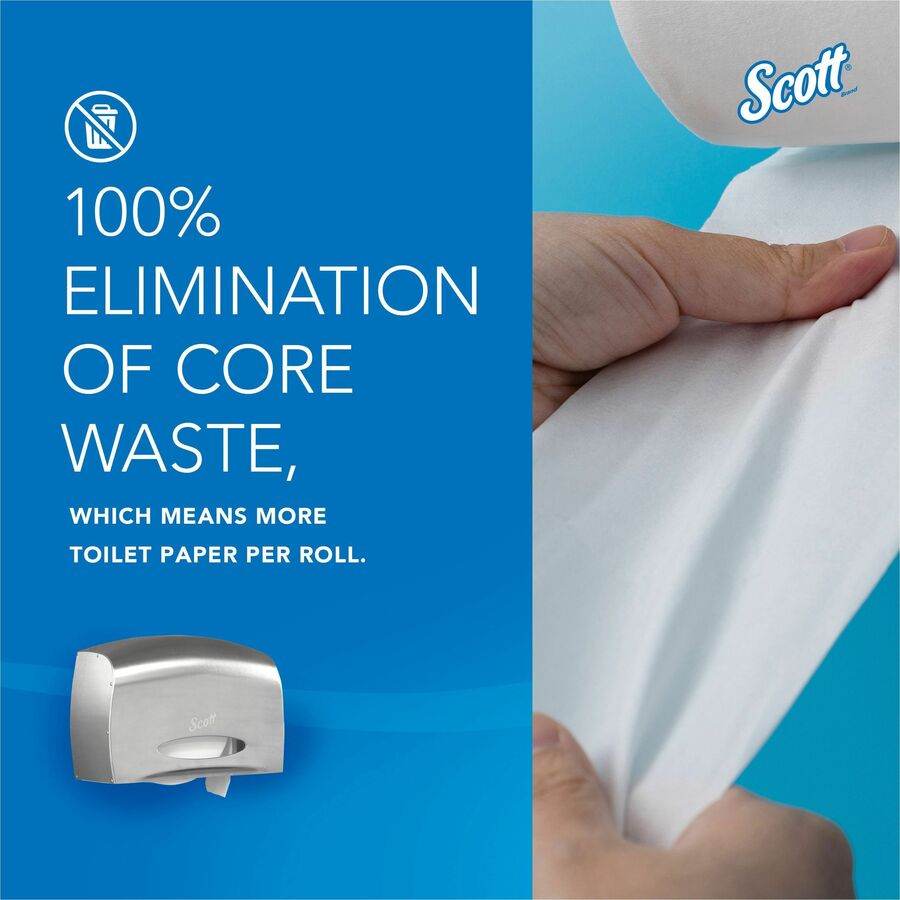 Scott Pro Coreless Jumbo Roll Toilet Paper Dispenser - 1 x - 9.38’’ Diameter - Bathroom Tissue Dispensers