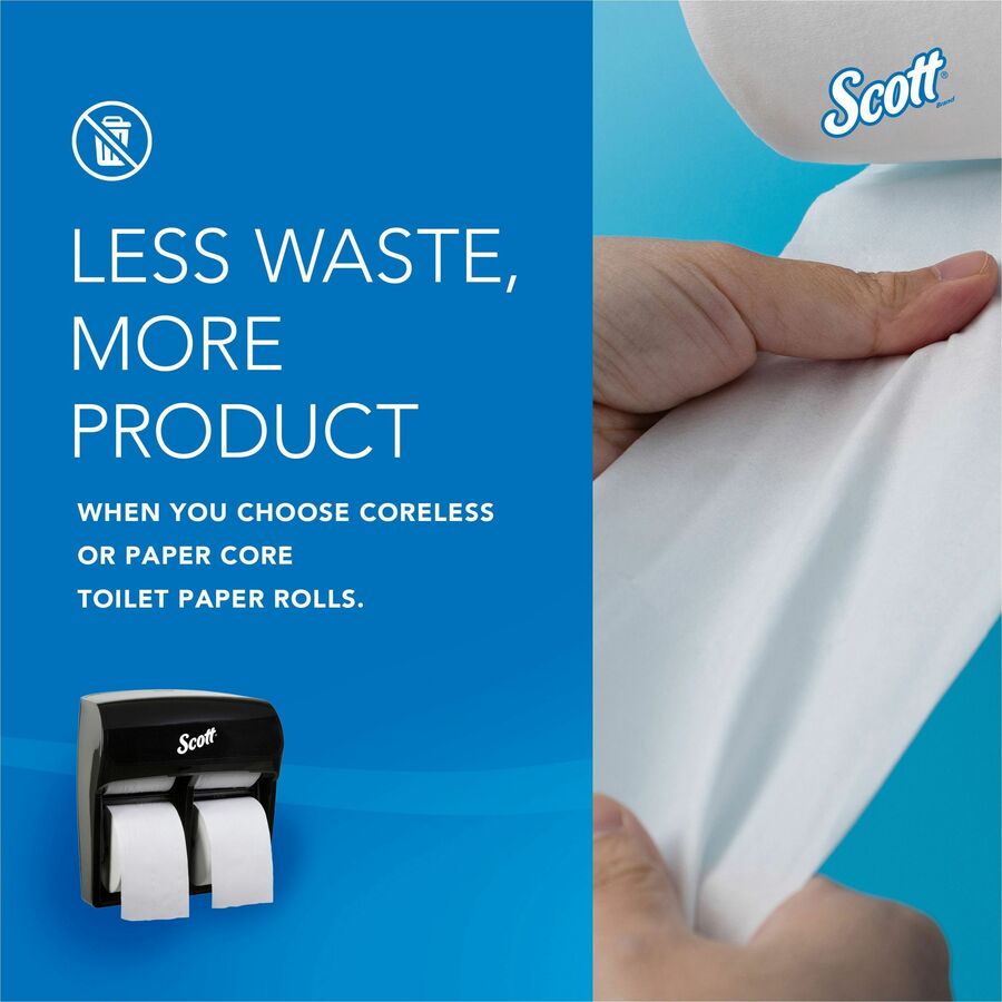 Scott Pro High-Capacity Coreless Standard Roll Toilet Paper Dispenser - 4 x - Bathroom Tissue Dispensers