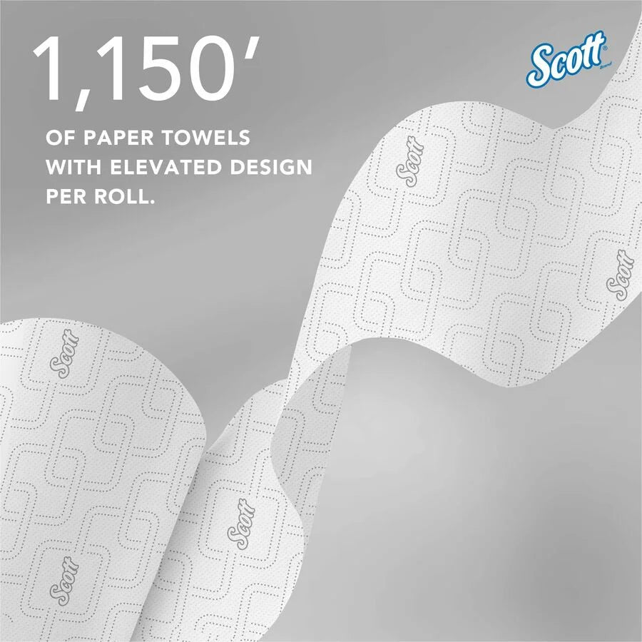 Scott Pro High-Capacity Hard Roll Towels - Enhanced Design with Absorbency Pockets - Paper