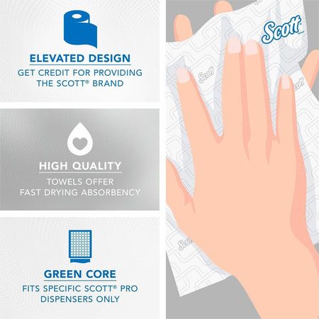 Scott Pro High-Capacity Hard Roll Towels with Elevated Design and Absorbency Pockets - Alternate-Image10