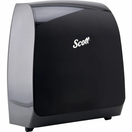 Scott Pro Manual Hard Roll Towel Dispenser - Black Durable Design - Paper Dispensers