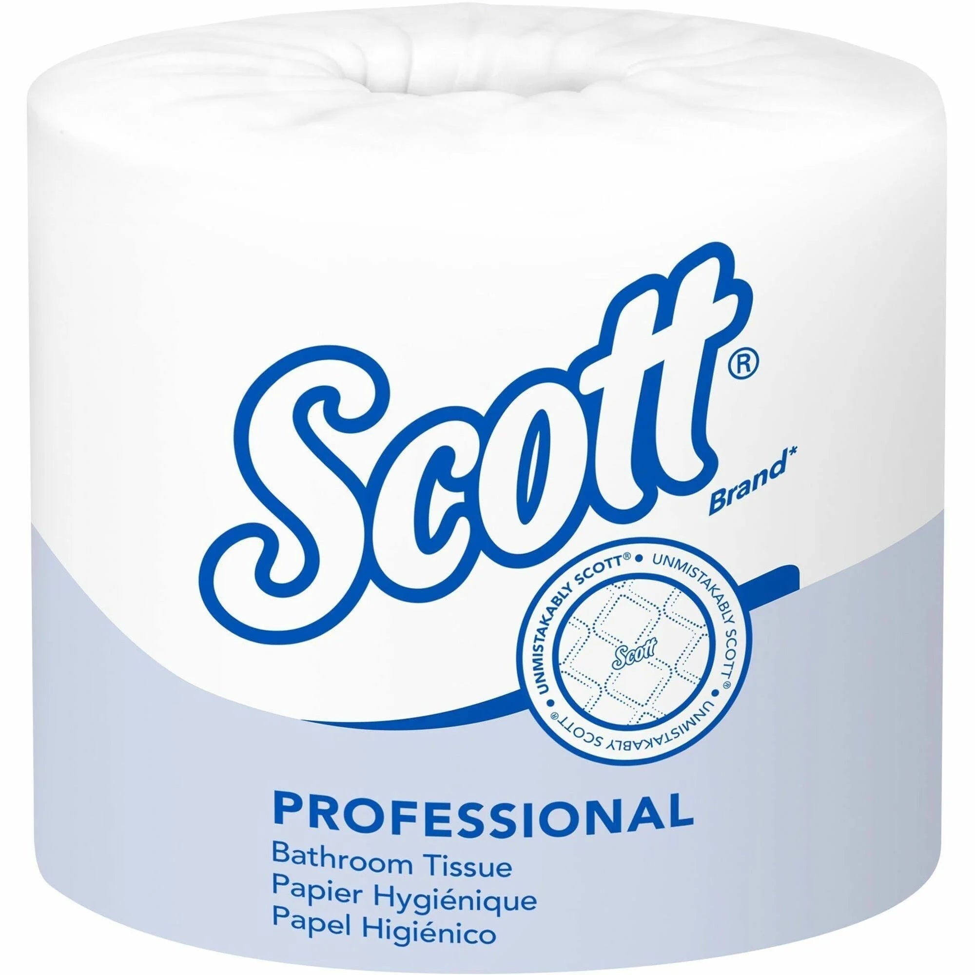 Scott Professional Standard Bathroom Tissue: 1-Ply 4x4’’ 1210 Sheets - White (80/Ctn) - Tissue