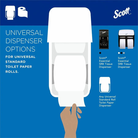Scott Professional Standard Toilet Paper: 2-Ply 550 Sheets/Roll - Bathroom Tissue