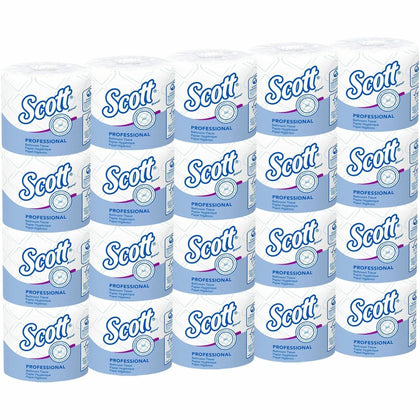 Scott Professional Toilet Paper: 2-Ply 550 Sheets/Roll White - 20 Carton - Bathroom Tissue