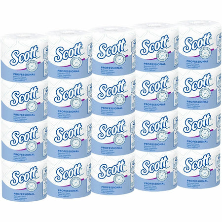 Scott Professional Standard Roll Toilet Paper with Elevated Design - 2 Ply - 4’’ Width x Length - 550 Sheets/Roll