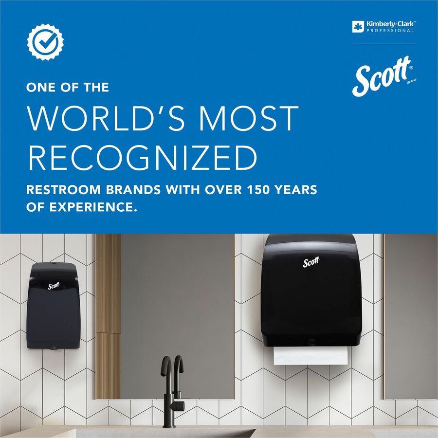 Scott&reg; 100% Recycled Fiber Hard Roll Paper Towels with Absorbency Pockets - Bottom
