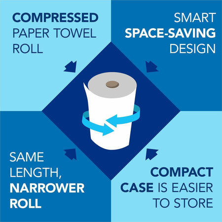 Scott&reg; 100% Recycled Fiber Hard Roll Paper Towels with Absorbency Pockets - Top