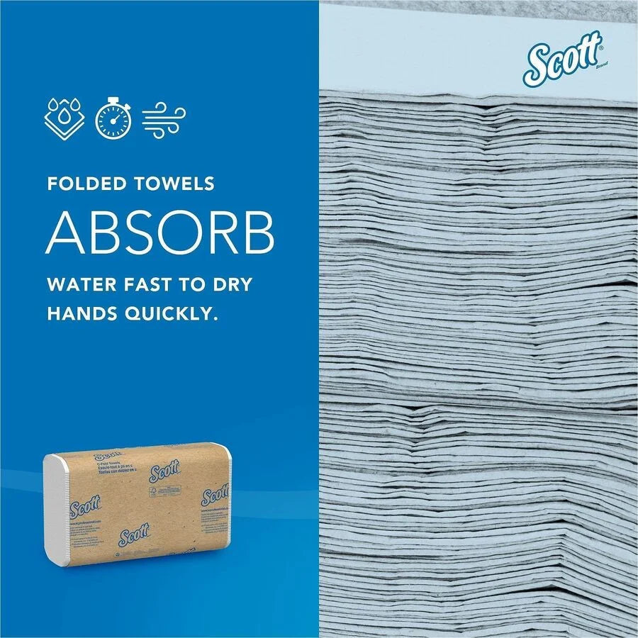 Scott® Essential C Fold Paper Towels - Fast-Drying Absorbency Pockets