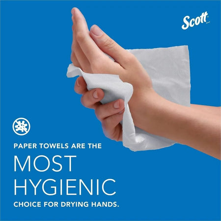 Scott® Hard Roll Paper Towels - 100% Recycled Fiber - White - 6/Carton