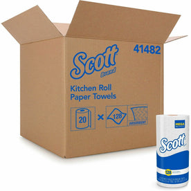 Scott® Kitchen Paper Towels - Fast-Drying Absorbency Pockets - 1 Ply - 128 Sheets - White