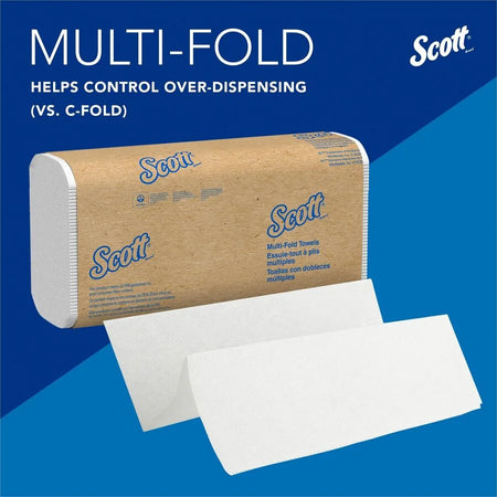 Scott® Multifold Paper Towels with Absorbency Pockets - White 250/Pack