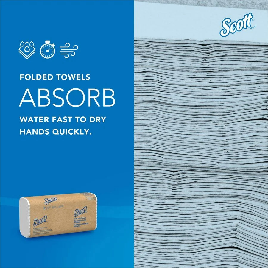 Scott® Multifold Paper Towels with Absorbency Pockets - White 250/Pack