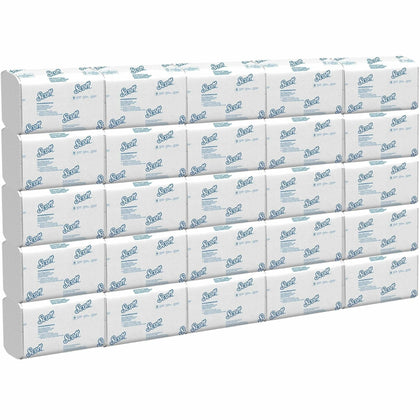 Scott® Pro Scottfold Paper Towels - Absorbent Multifold 1-Ply - White - 175/Pack - 25/Carton