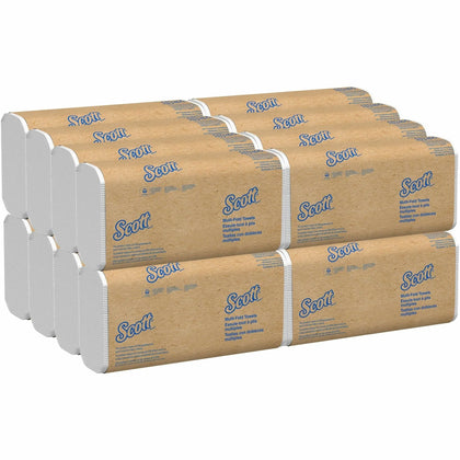 Scott® Recycled Fiber Multifold Paper Towels - Absorbency Pockets - 250/Pack