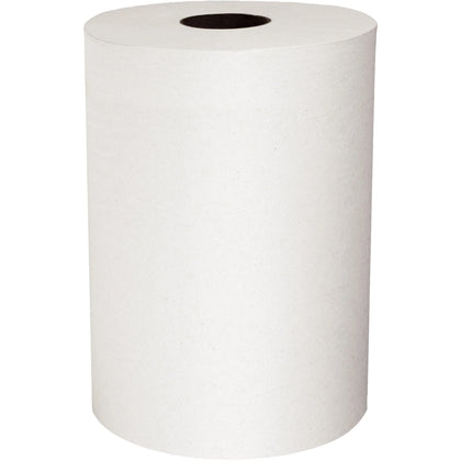 Scott Slimroll Hard Roll Towels - 8’’ x 580 ft - 4176 Sheets - White - 6/Carton - Paper