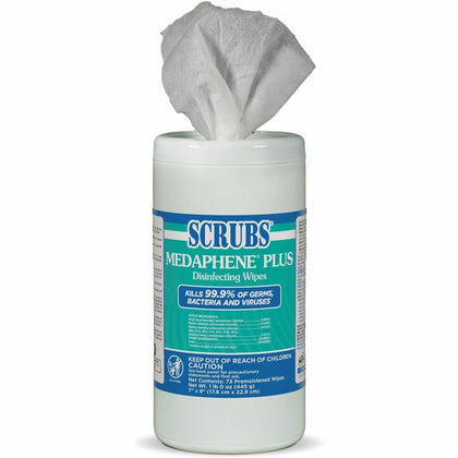 SCRUBS Medaphene Plus Disinfecting Wipes - Citrus Scent - 73 - Cleaning